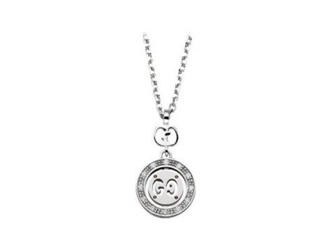 gucci collana icon twirl oro bianco